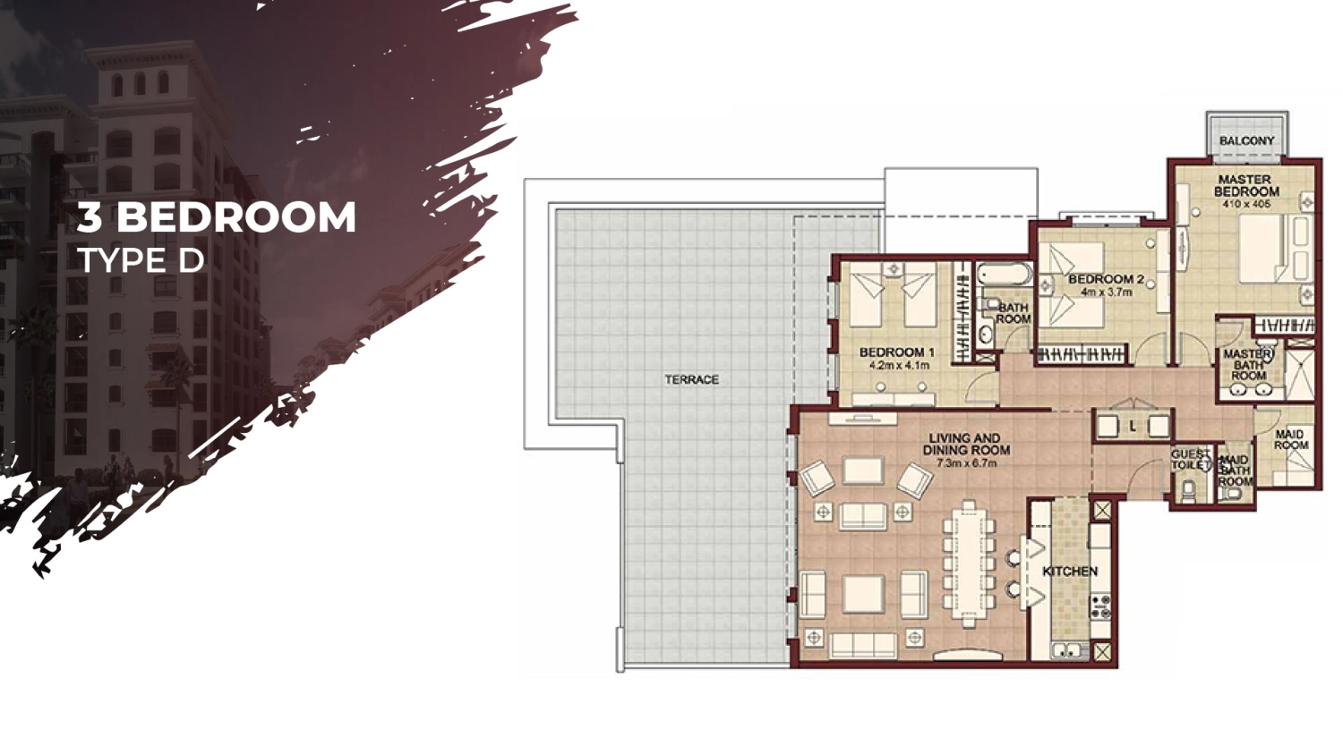 3 BR - Type B